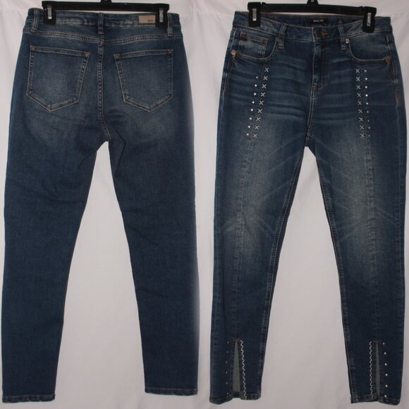Miss Me X Marks the Spot Ankle Crop Skinny Jeans Size 27 - Picture 3 of 6